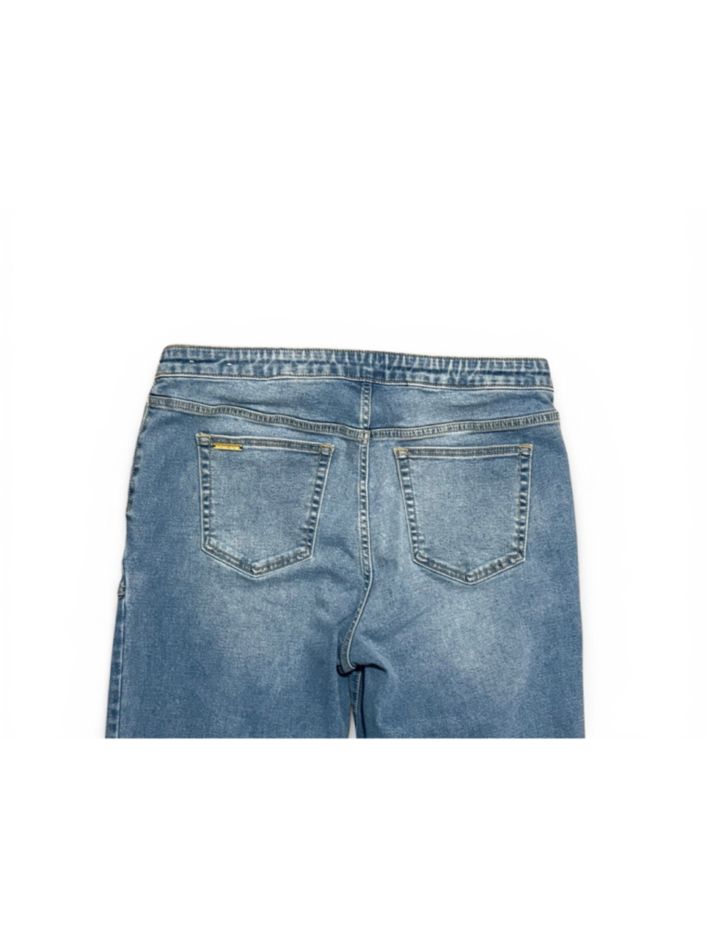 Michael Kors Women’s Straight Leg Trouser Jeans Stretch Denim Sz 14 Gold Accent - Picture 5 of 8